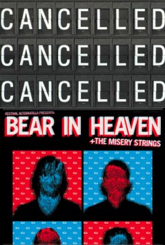 Bear in Heaven: Concierto cancelado